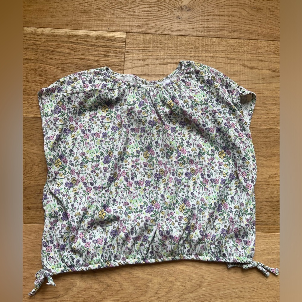 Zara Floral Crop Top NWT Girls size 13-14